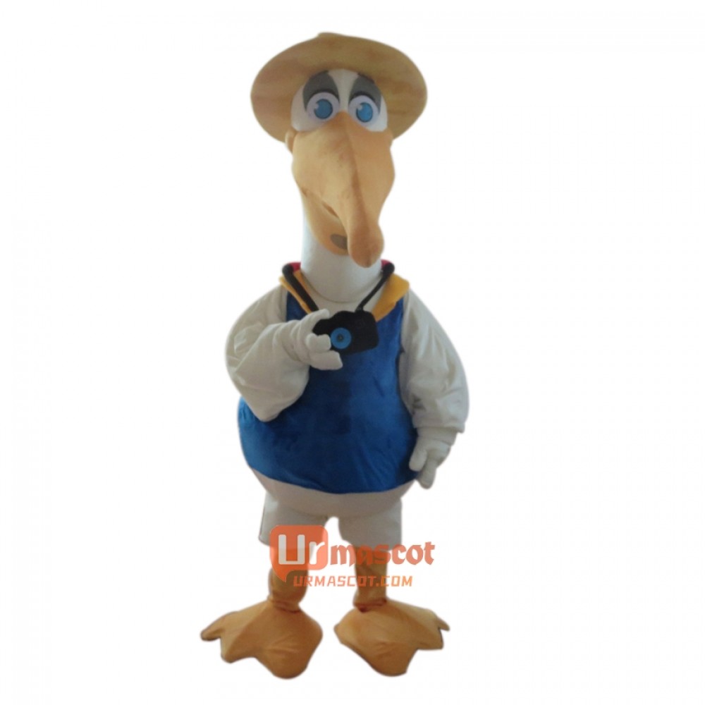 Pelican Bird Mascot Cartoon Costume