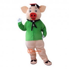 Pig Cartoon Mascot Costume Plush with Mask