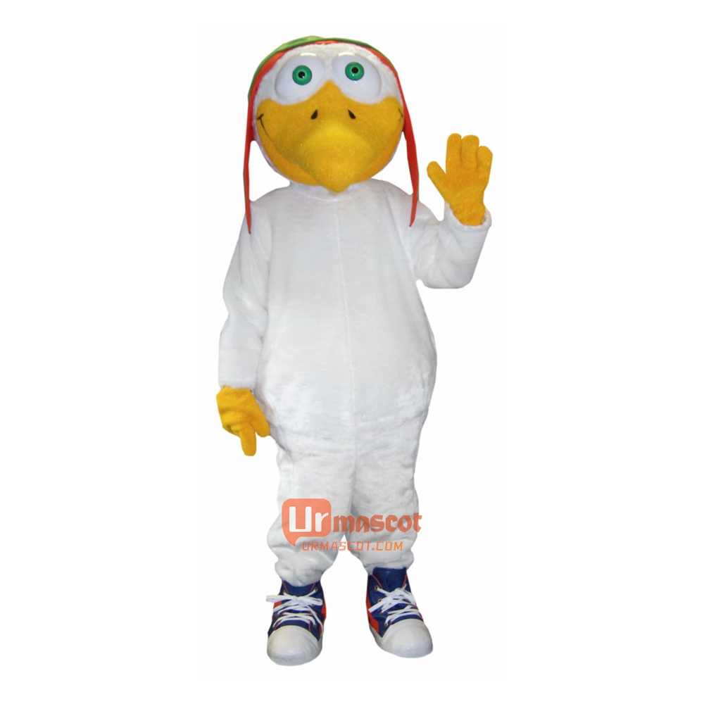Pilots Seagull Cartoon Mascot Costume