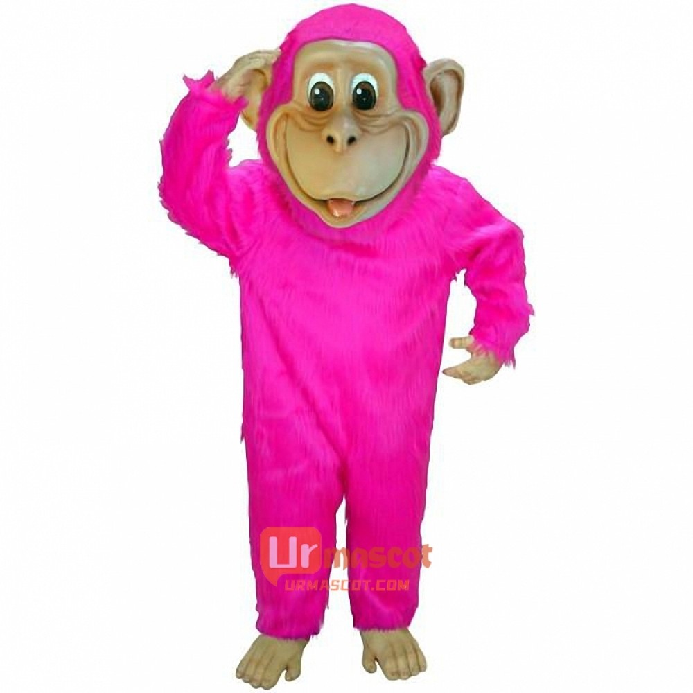 Pink Chimp Lightweight Cartoon Mascot Costume