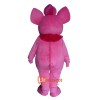 Pink Elephant Character Mascot Cartoon Costume