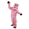 Pink Hippo Cartoon Mascot Costume Plush with Mask