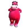 Pink Hippo Custom Cartoon Mascot Costume