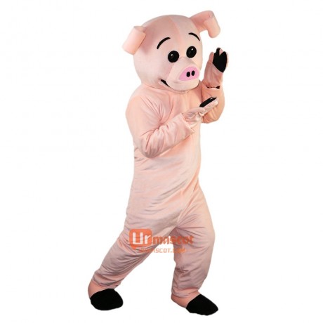 Pink Pig Cartoon Mascot Costume Plush with Mask