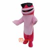 Pink shark Dolphin Cartoon Mascot Costume Plush with Mask