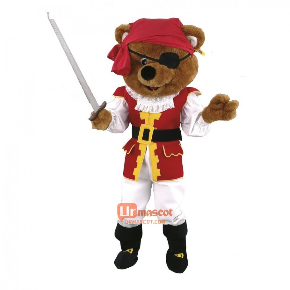 Pirate Cute Bear Custom Cartoon Mascot Costume