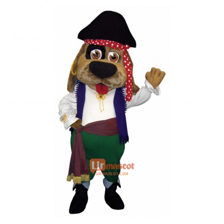 Pirate Dog Cartoon Mascot Costume