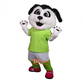 Plush White Dog Custom Cartoon Mascot Costume