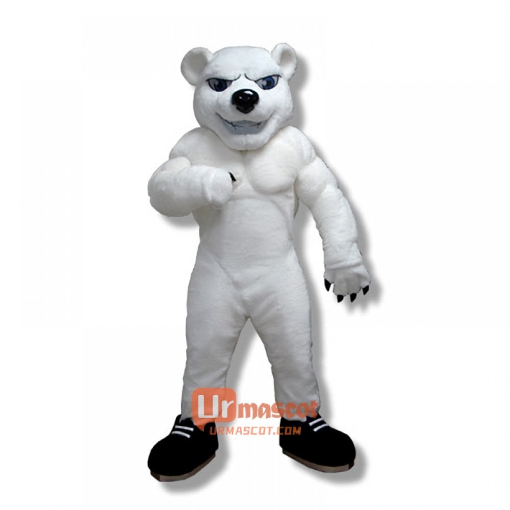 Polar Bear Cartoon Mascot Costume Cosplay Outfits