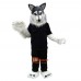 Police Gray Wolf Cartoon Mascot Costume Plush with Mask