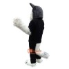 Police Gray Wolf Cartoon Mascot Costume Plush with Mask