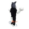 Police Gray Wolf Cartoon Mascot Costume Plush with Mask