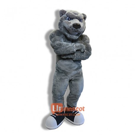 Power College Bear Cartoon Mascot Costume Cosplay Outfits