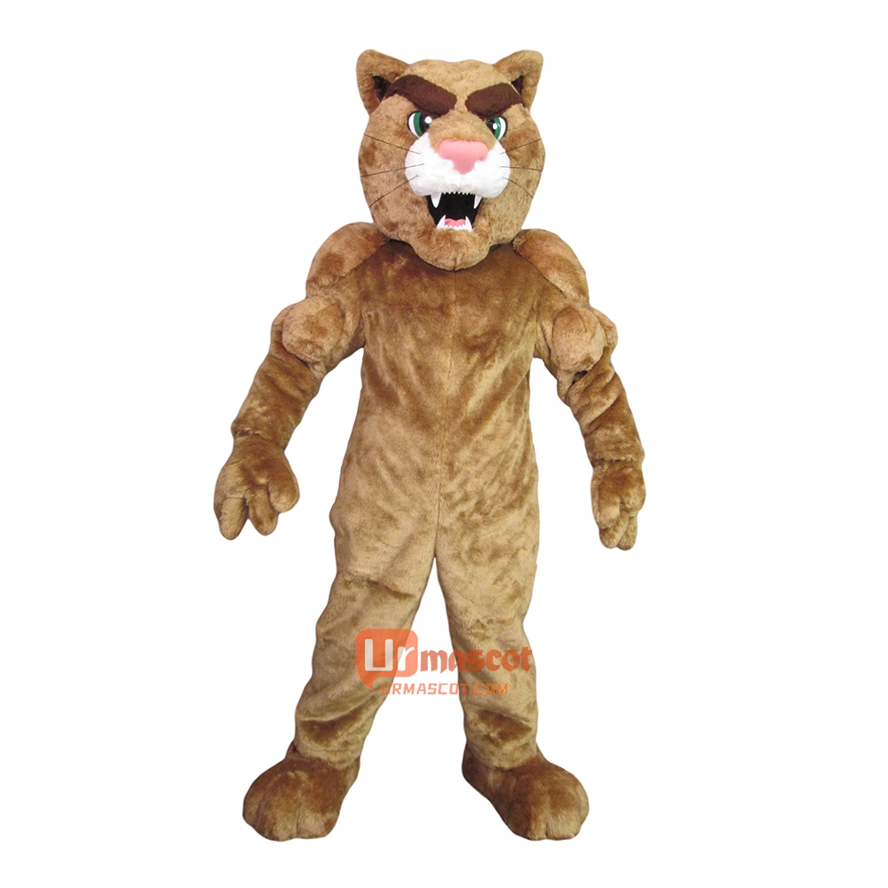 Power Cougar Custom Cartoon Mascot Costume Free Shipping
