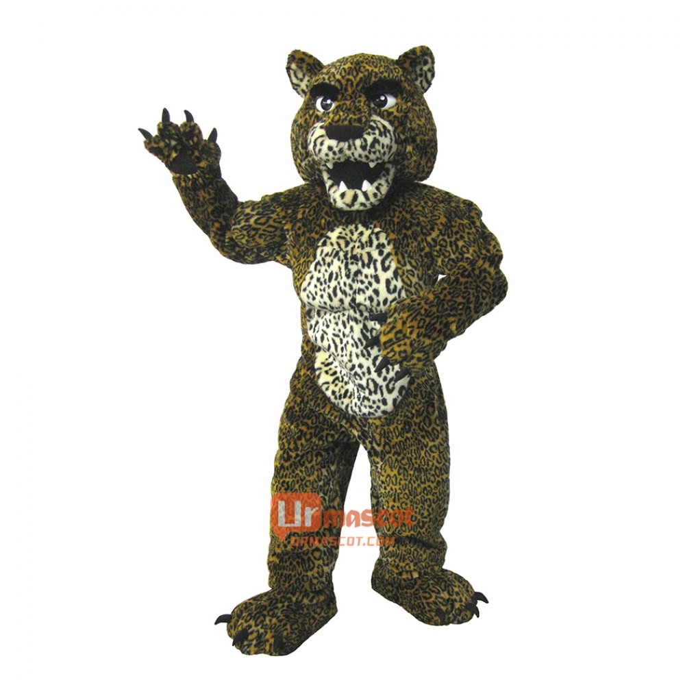Power Leopard Custom Cartoon Mascot Costume