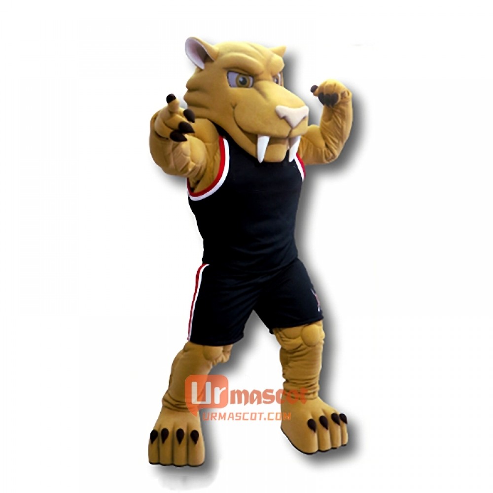 Power Sabretooth Tiger Cartoon Mascot Costume Cosplay Outfits