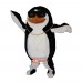 Punk Penguin Cartoon Mascot Costume Plush with Mask