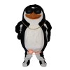 Punk Penguin Cartoon Mascot Costume Plush with Mask