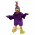 Purple Chicken Hen Cock Cartoon Mascot Costume Plush with Mask