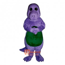 Purple Dinosaur Cartoon Costume Mascot