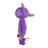 Purple Elephant Mascot Cartoon Costume