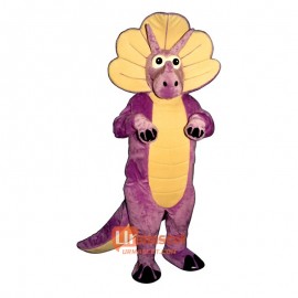 Purple Triceratops Cartoon Costume Mascot