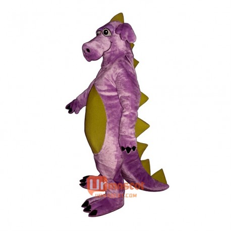 Purple Whimsical Dragon Cartoon Costume Mascot