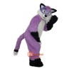 Purple Woolly Wolf Wolves Plush Wolf Cartoon Mascot Costume Plush with Mask