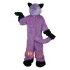 Purple Woolly Wolf Wolves Plush Wolf Cartoon Mascot Costume Plush with Mask