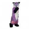 Purple Woolly Wolf Wolves Plush Wolf Cartoon Mascot Costume Plush with Mask