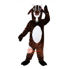Ram Buck Goat Cartoon Mascot Costume Plush with Mask