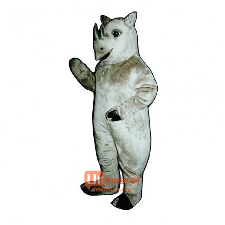 Realistic Rhinoceros Cartoon Costume Mascot