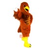 Red Brown Eagle Cartoon Mascot Costume Plush with Mask