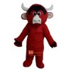 Red Bull Cartoon Mascot Costume Plush with Mask