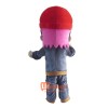 Red Cap Boy Mascot Cartoon Costume
