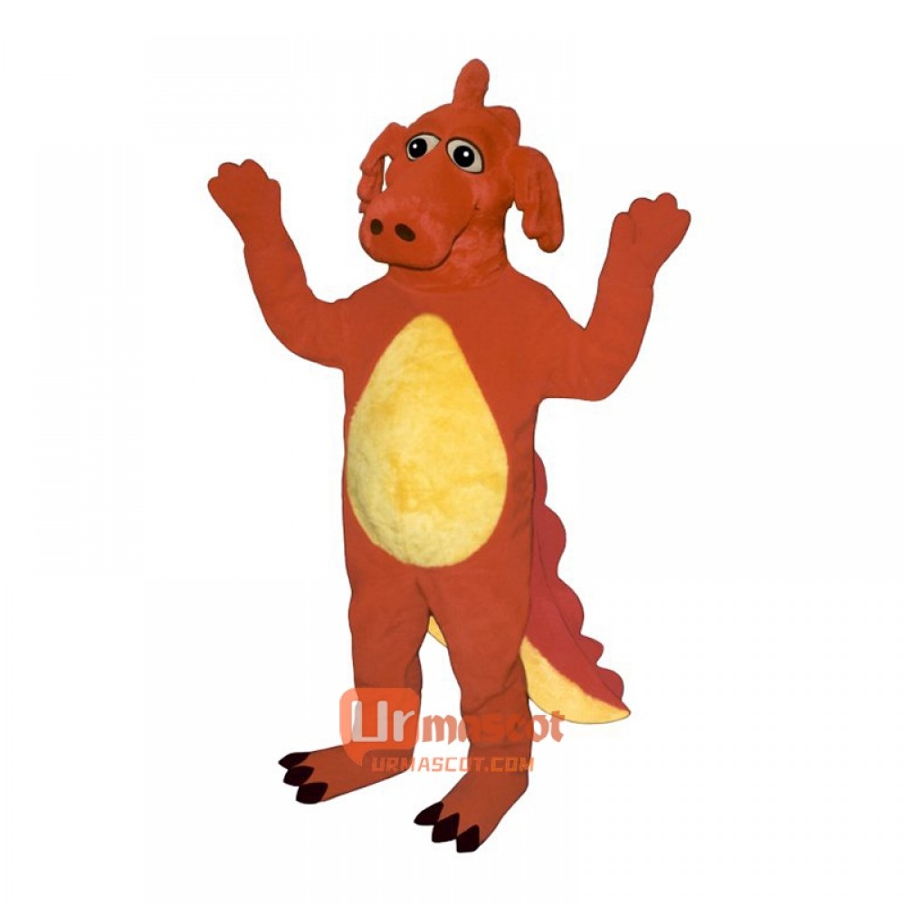 Red Dragon Cartoon Costume Mascot