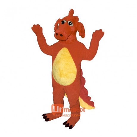 Red Dragon Cartoon Costume Mascot