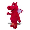 Red Dragon Character Mascot Costume Cosplay Outfits