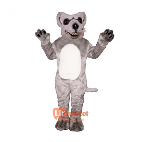 Red Eyed Rat Cartoon Costume Mascot