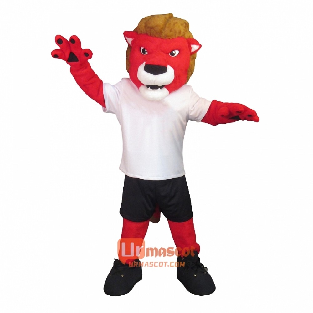 Red Lion Custom Cartoon Mascot Costume