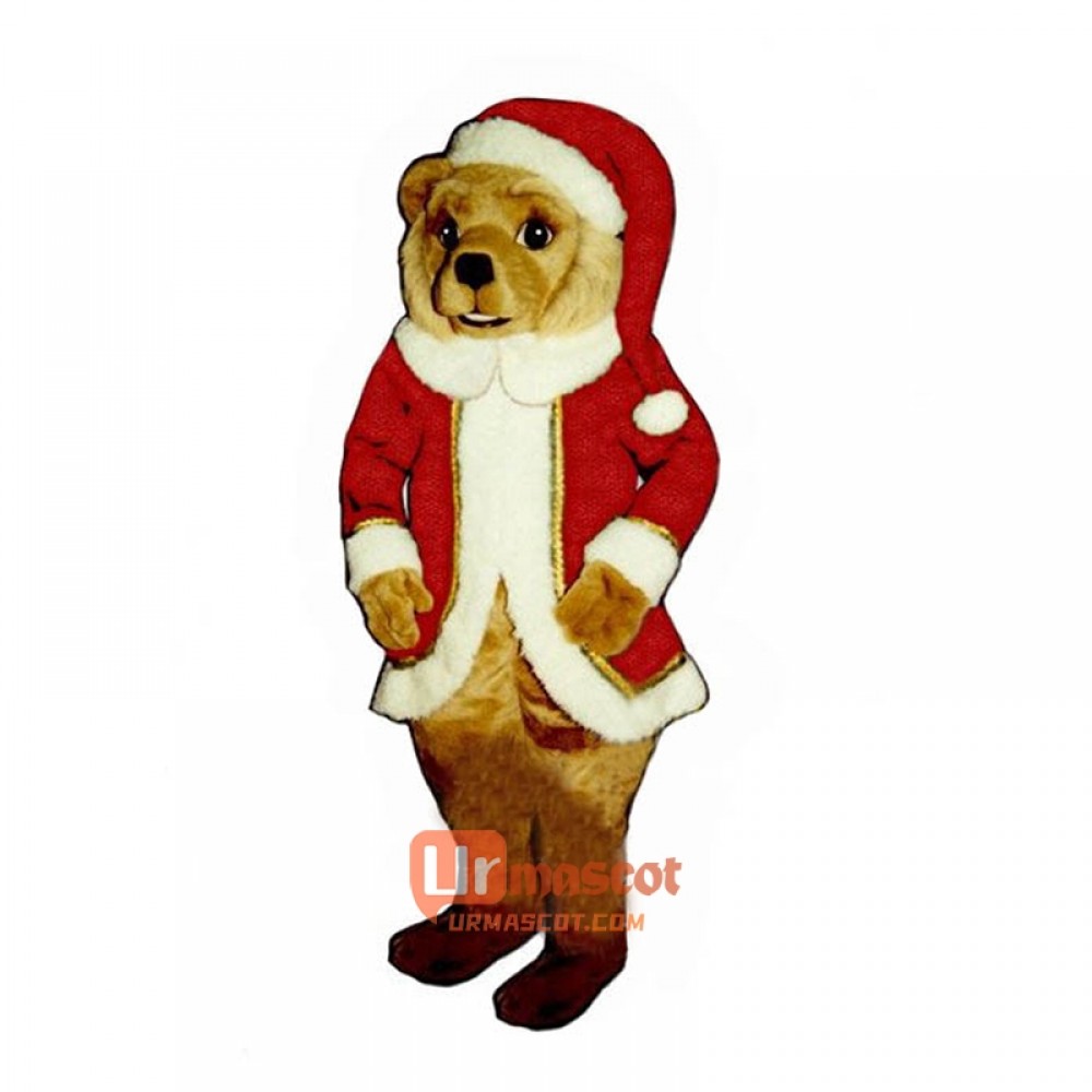 Red St. Bear Claws Cartoon Costume Mascot