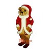 Red St. Bear Claws Cartoon Costume Mascot