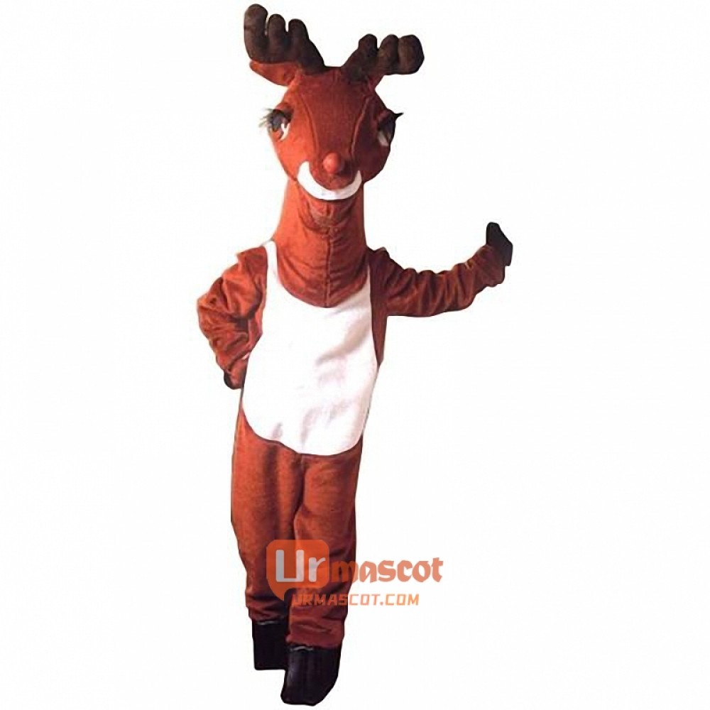 Reindeer Cartoon Mascot Costume High Quality
