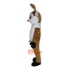 Reindeer Cartoon Mascot Costume Plush with Mask