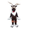 Reindeer Long Hair Quality Cartoon Mascot Costume Plush with Mask