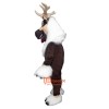 Reindeer Long Hair Quality Cartoon Mascot Costume Plush with Mask