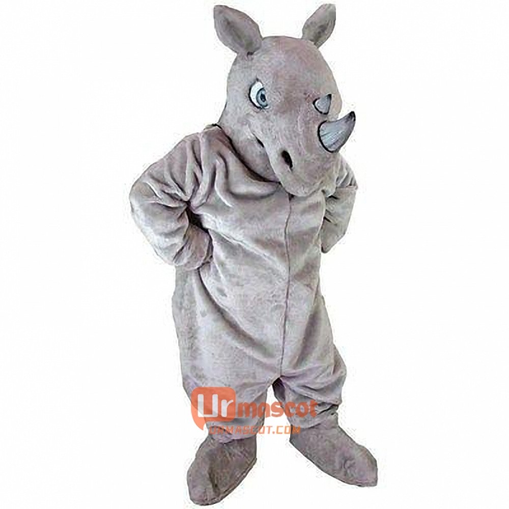 Rhino Cartoon Mascot Costume