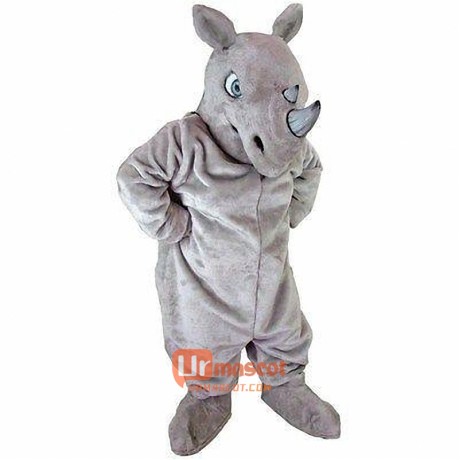 Rhino Cartoon Mascot Costume