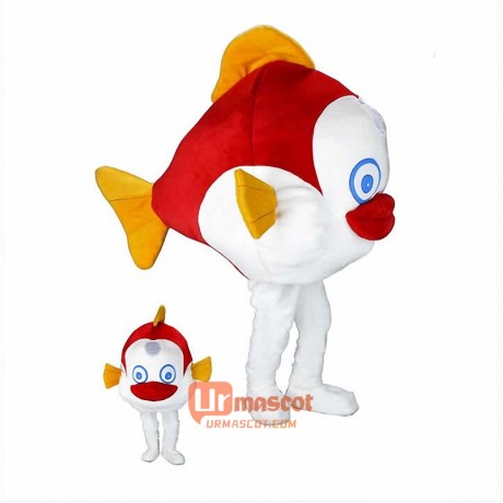 Robust fish Custom Cartoon Mascot Costume High Quality