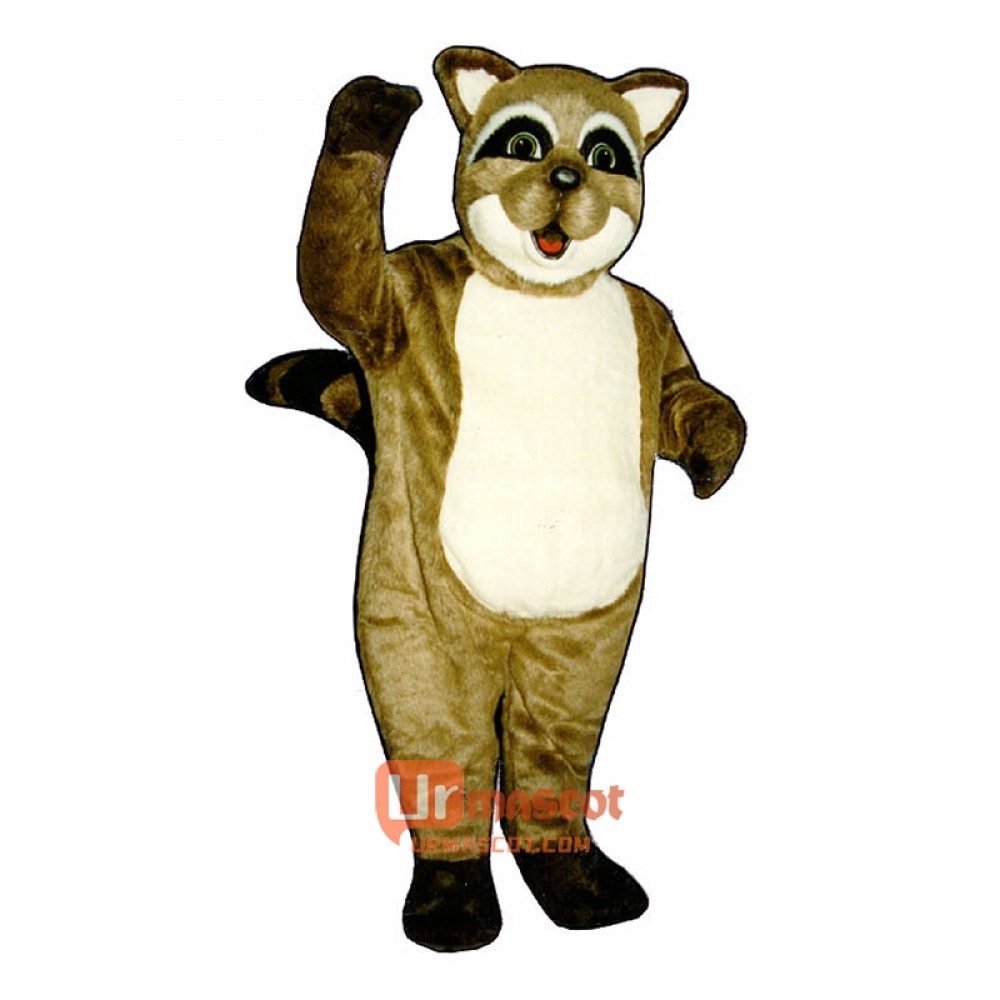 Rocky Raccoon Cartoon Costume Mascot